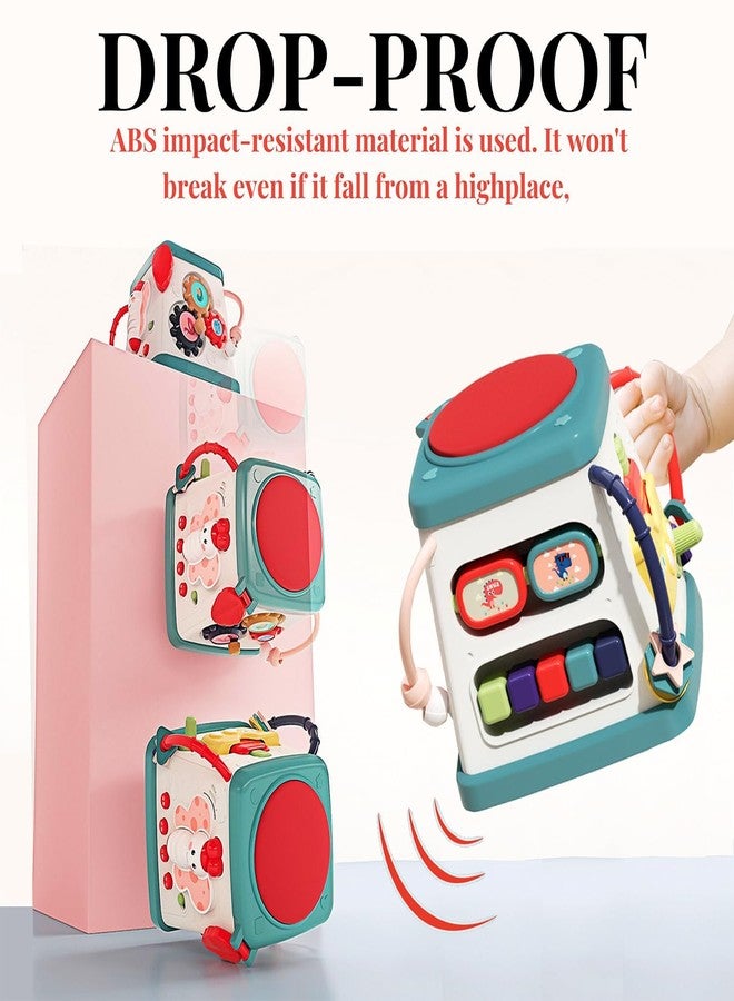 PLUSPOINT 5 in 1 Multia ctivity Drumbox Toy for Kids Musical Toys with Gears Comes up with Animal Voices, Rythm, Music and Lights for Age 3+ Years Birthday Gifts for Babies and Toddlers - Image 2